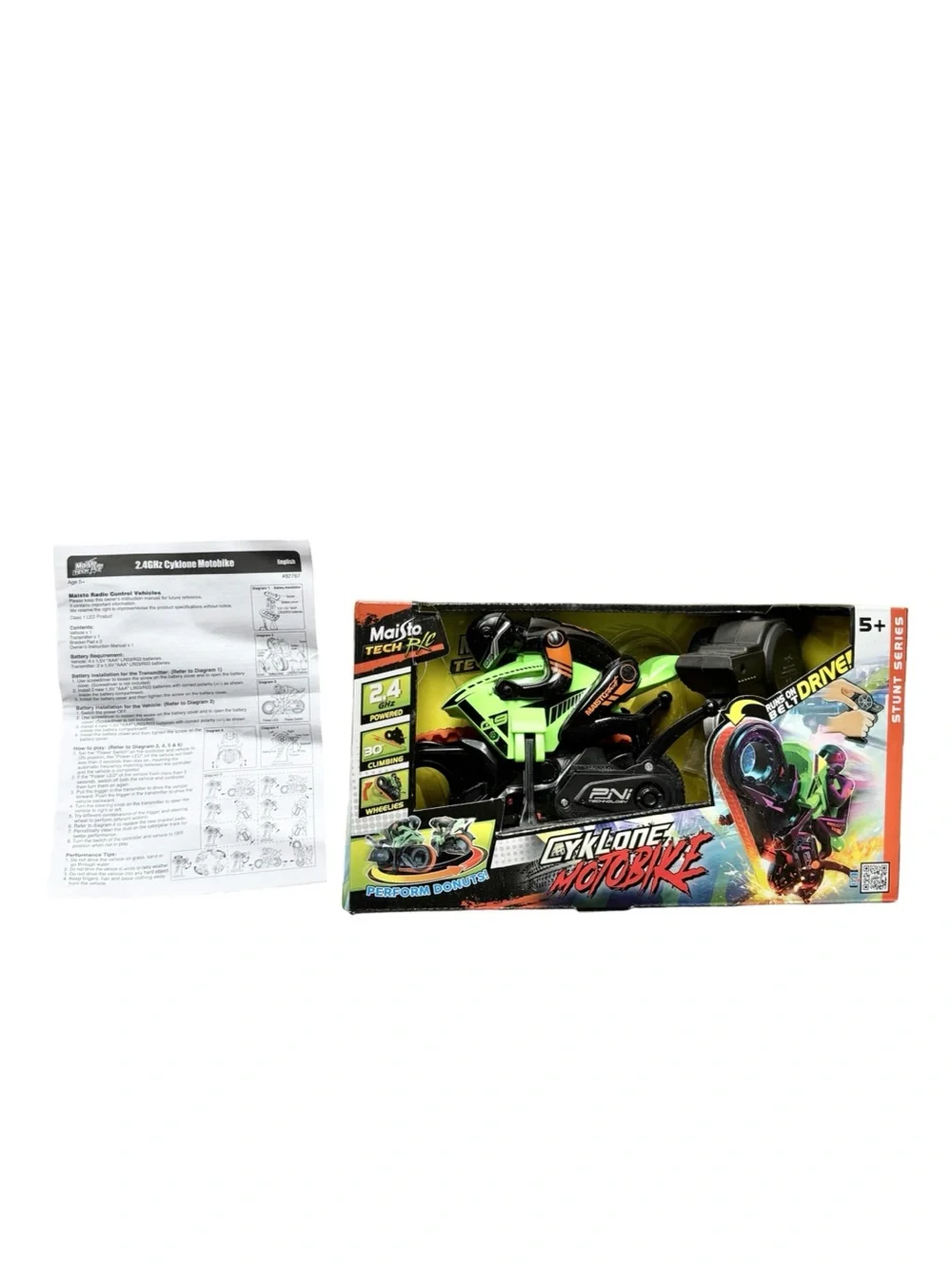 Maisto Cyklone RC Motobike Remote Control Motorcycle 2.4GHz RC Bike Vehicle